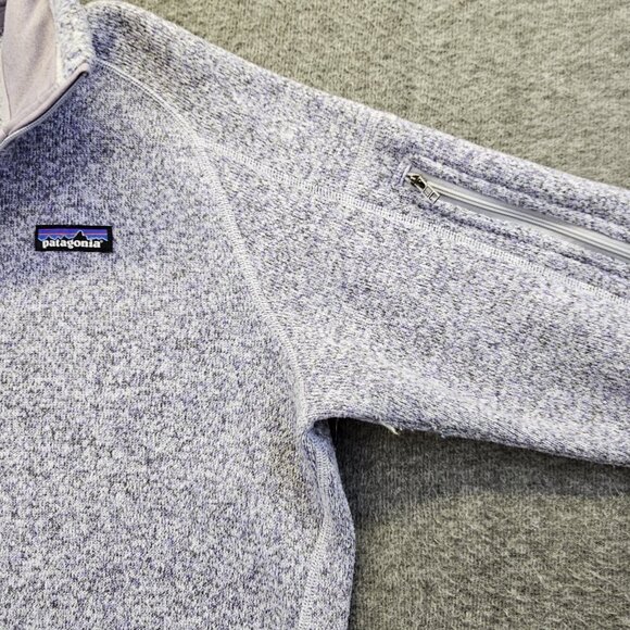 Patagonia Better Sweater Womens XL Light Purple Mauve 1/4 Zip Fleece Pullover - Picture 7 of 12